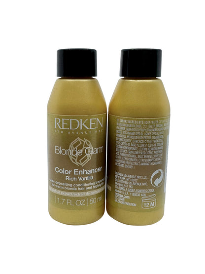 Redken Blonde Glam Color Conditioning Treatment Rich Vanilla 1.7 OZ Set of 2