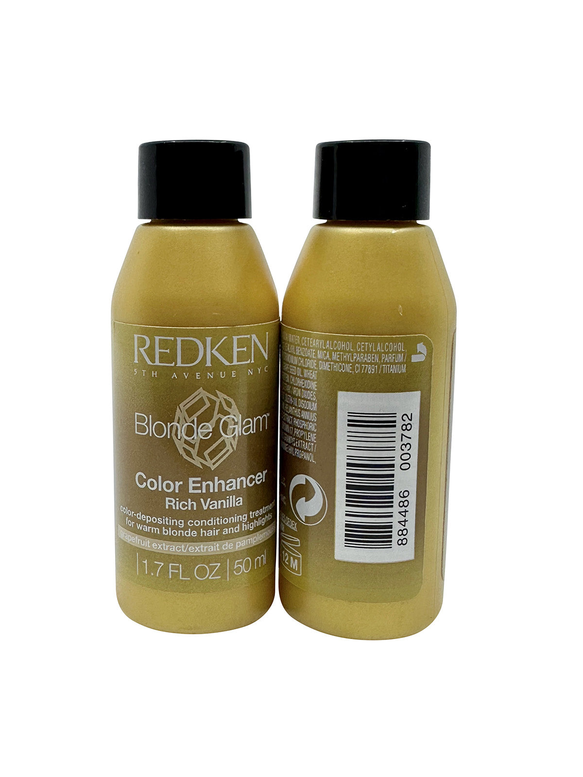 Redken Blonde Glam Color Conditioning Treatment Rich Vanilla 1.7 OZ Set of 2