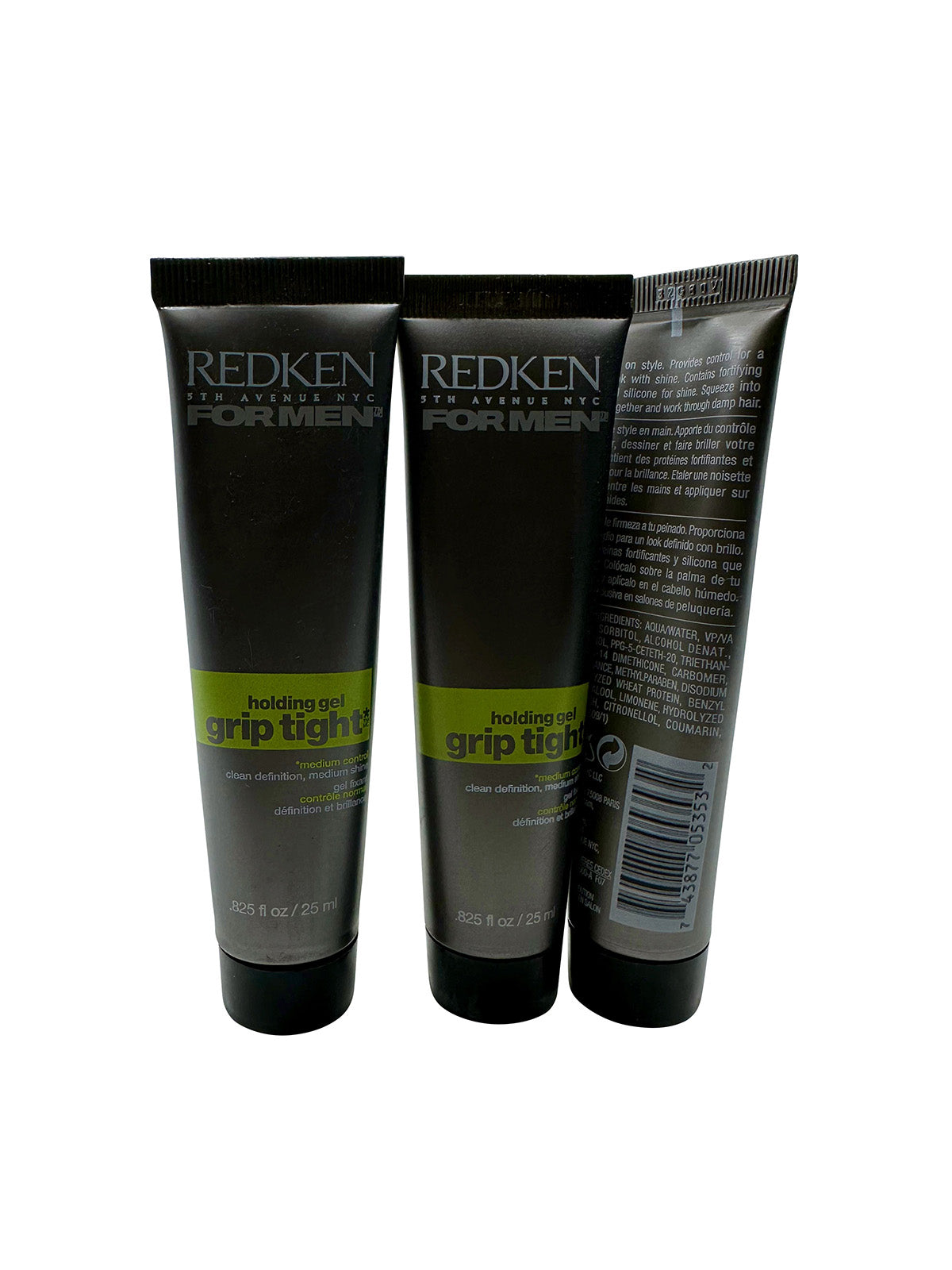 Redken for Men Grip Tight Holding Gel Medium Hold .825 OZ Set of 3