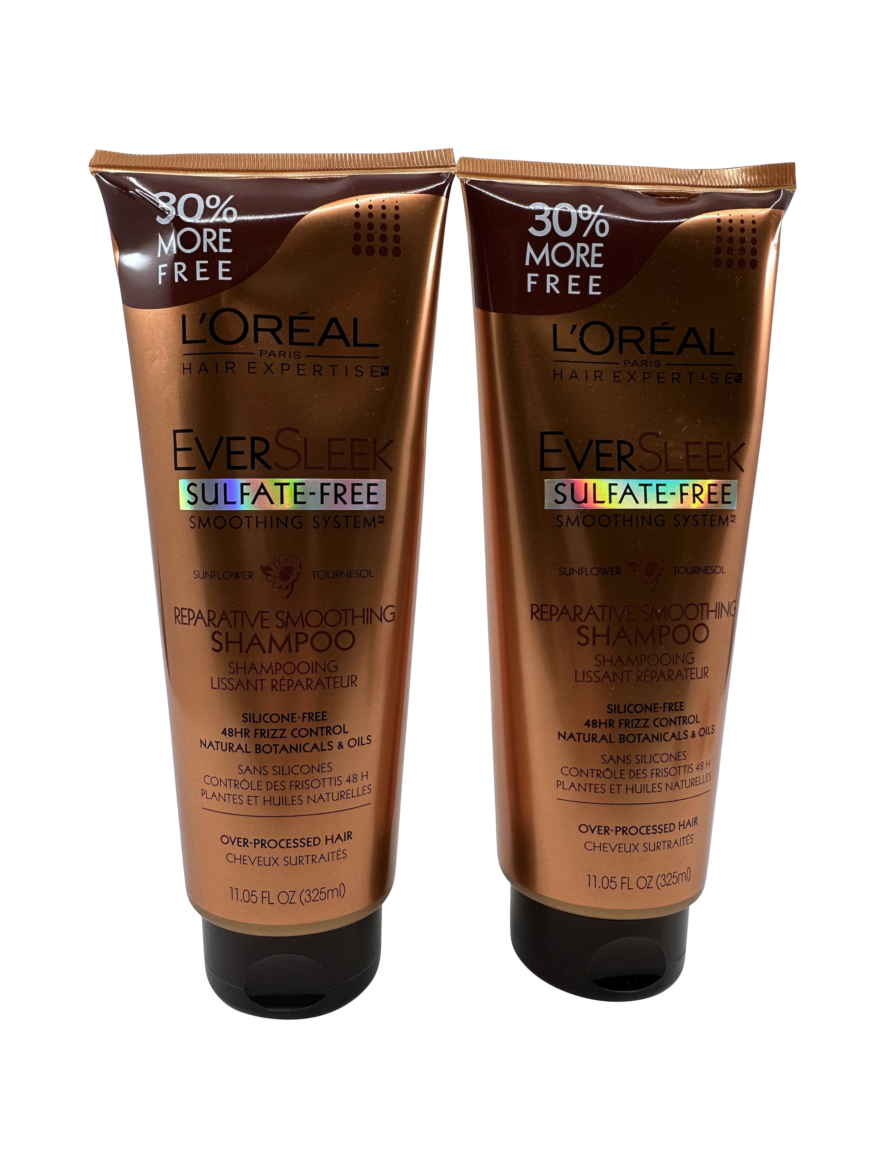 L'Oreal Eversleek Reparative Smoothing Shampoo 11.05 OZ Set of 2