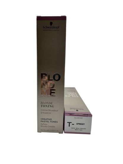 Schwarzkopf BlondeMe Blonde Toning Creative Pastel Tones Apricot 2.02 OZ 2 pack