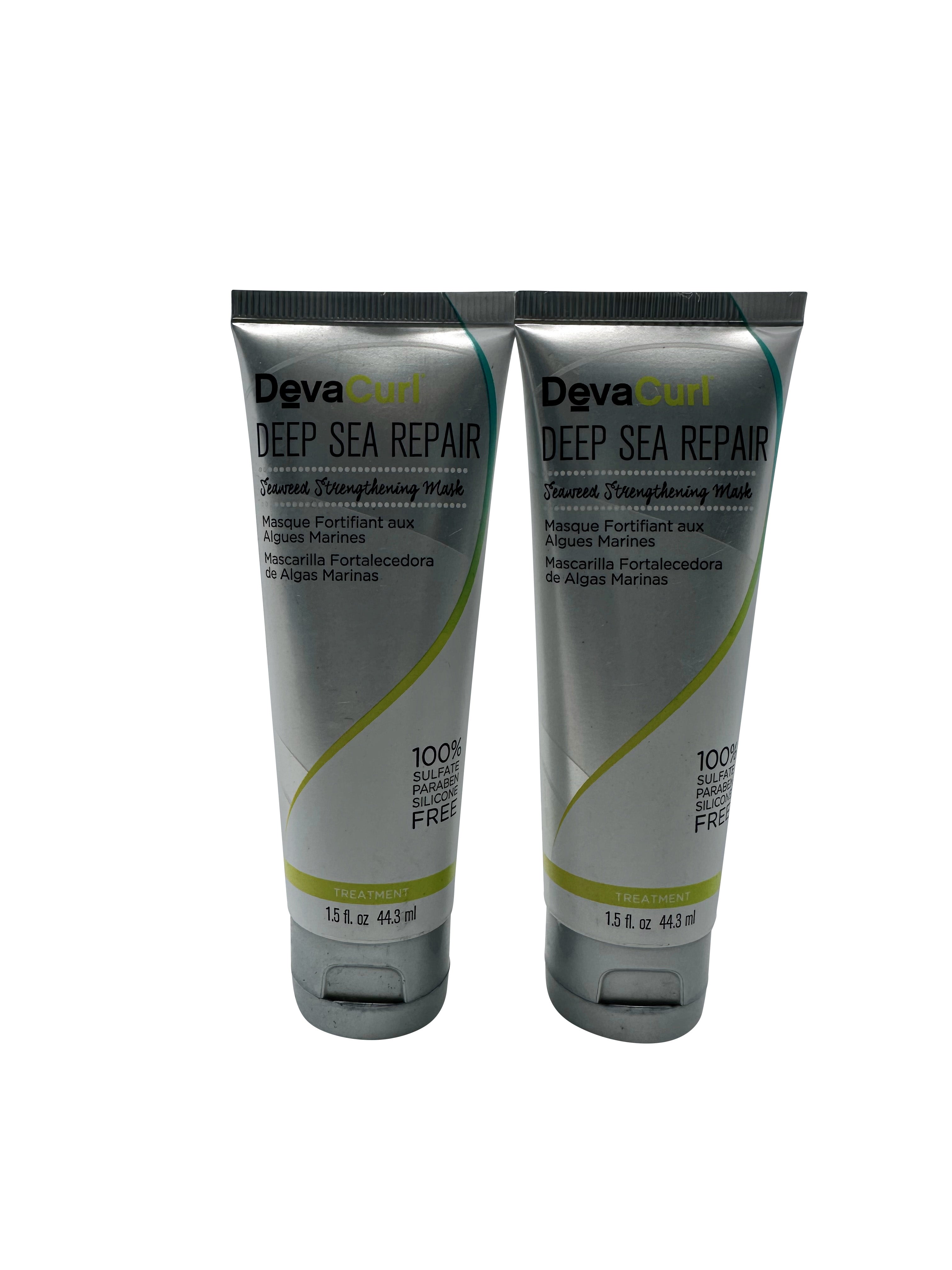 DevaCurl Deep Sea Repair Seaweed Strengthening Mask 1.5 OZ Set of 2