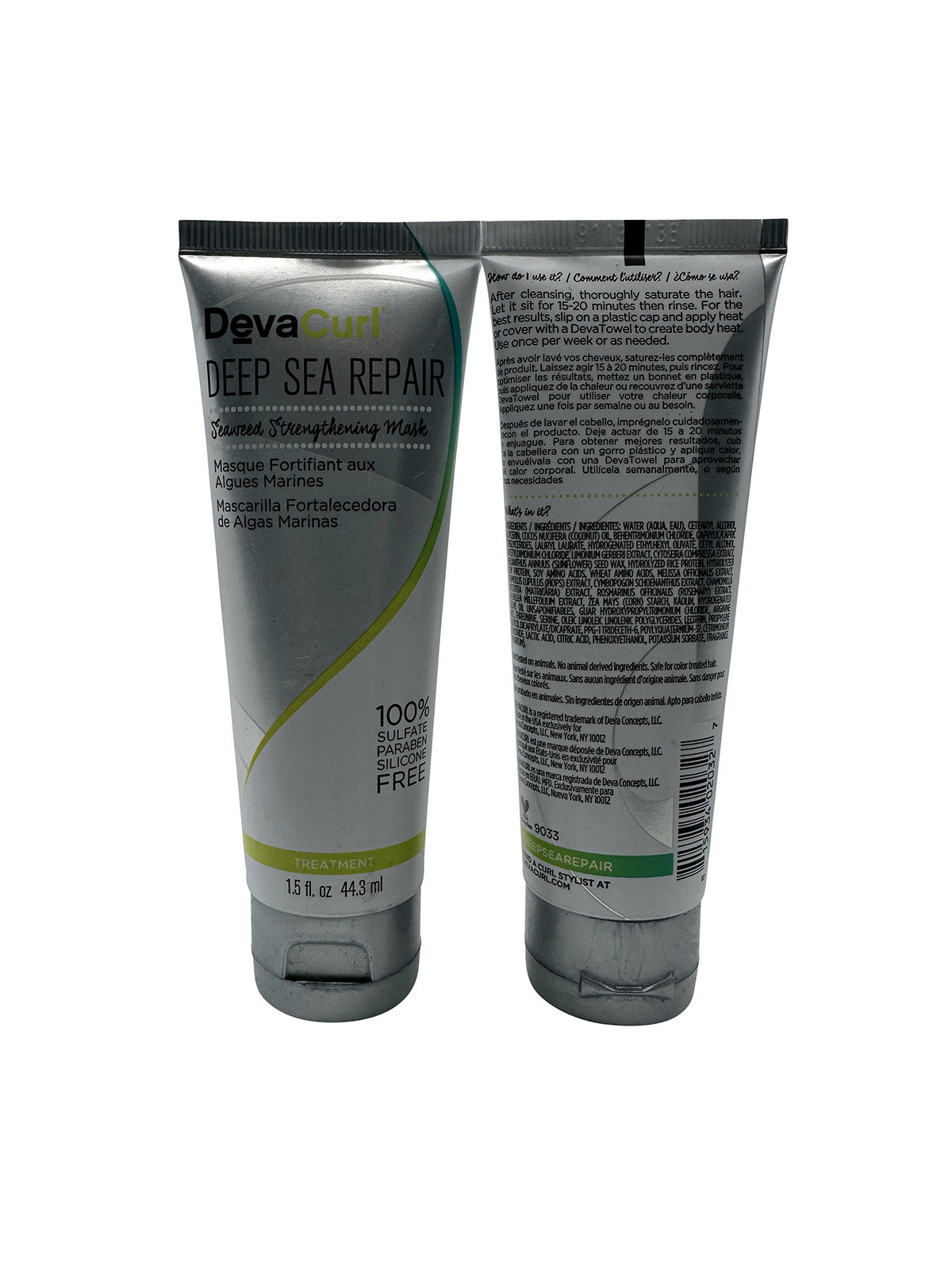 DevaCurl Deep Sea Repair Seaweed Strengthening Mask 1.5 OZ Set of 2