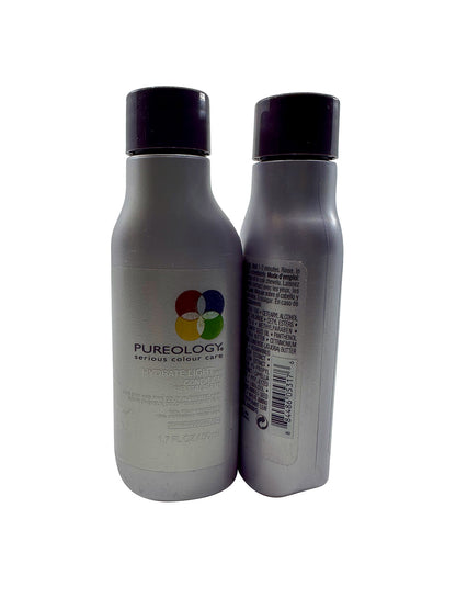 Pureology Hydrate Light Conditioner Dry & Fine Color Treated Hair 1.7 OZ 2 pack