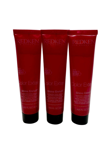 Redken Color Extend Shine Enrich Protective Shine Serum .825 OZ Set of 3