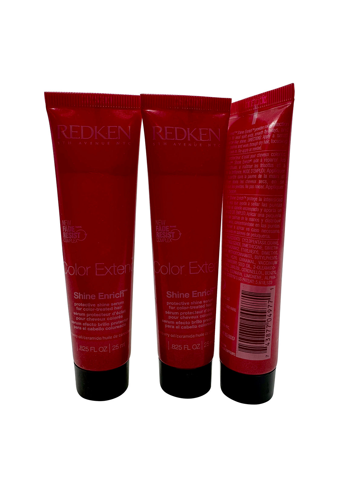 Redken Color Extend Shine Enrich Protective Shine Serum .825 OZ Set of 3