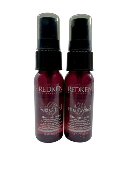 Redken Real Control Thermal Resist Dry, Damaged & Sensitized Hair .825 OZ 2 pack