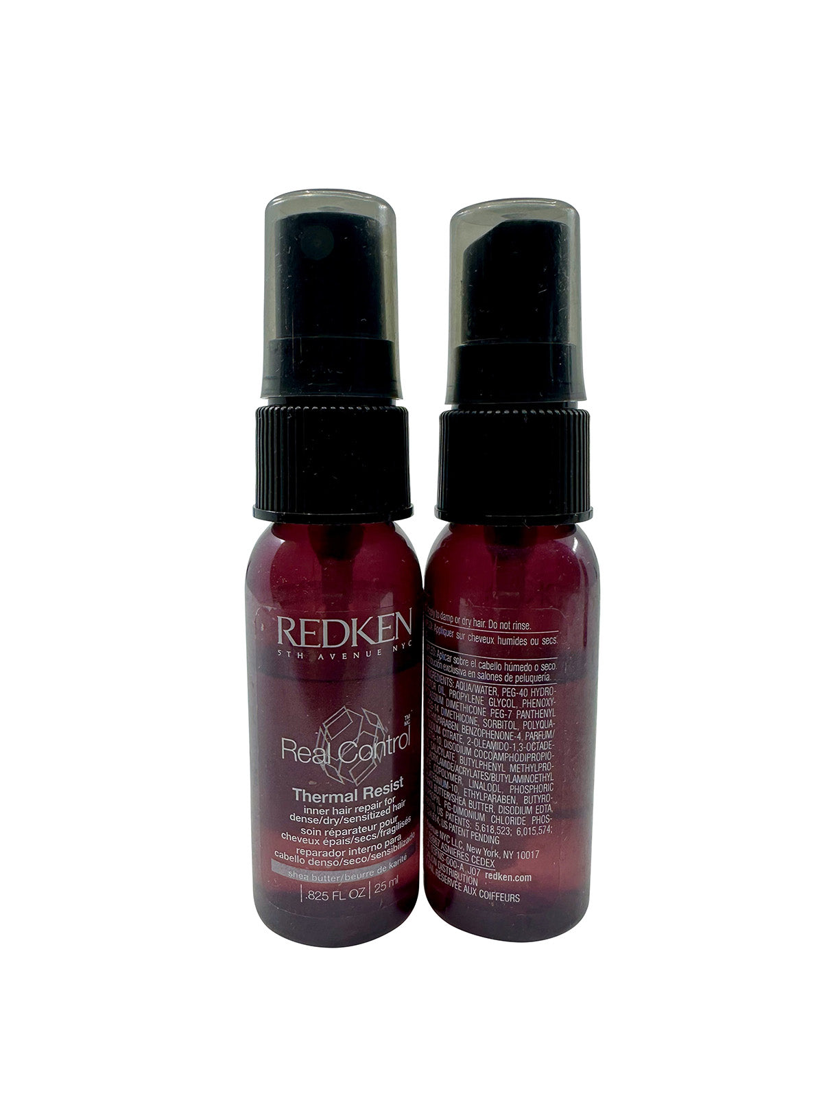 Redken Real Control Thermal Resist Dry, Damaged & Sensitized Hair .825 OZ 2 pack