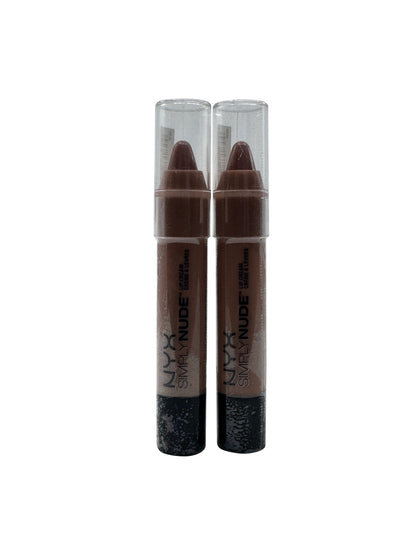 NYX Simply Nude Lip Cream SN 03 0.11 OZ Set of 2