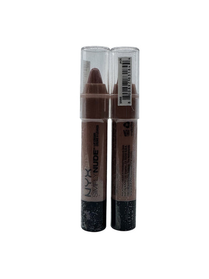 NYX Simply Nude Lip Cream SN 03 0.11 OZ Set of 2