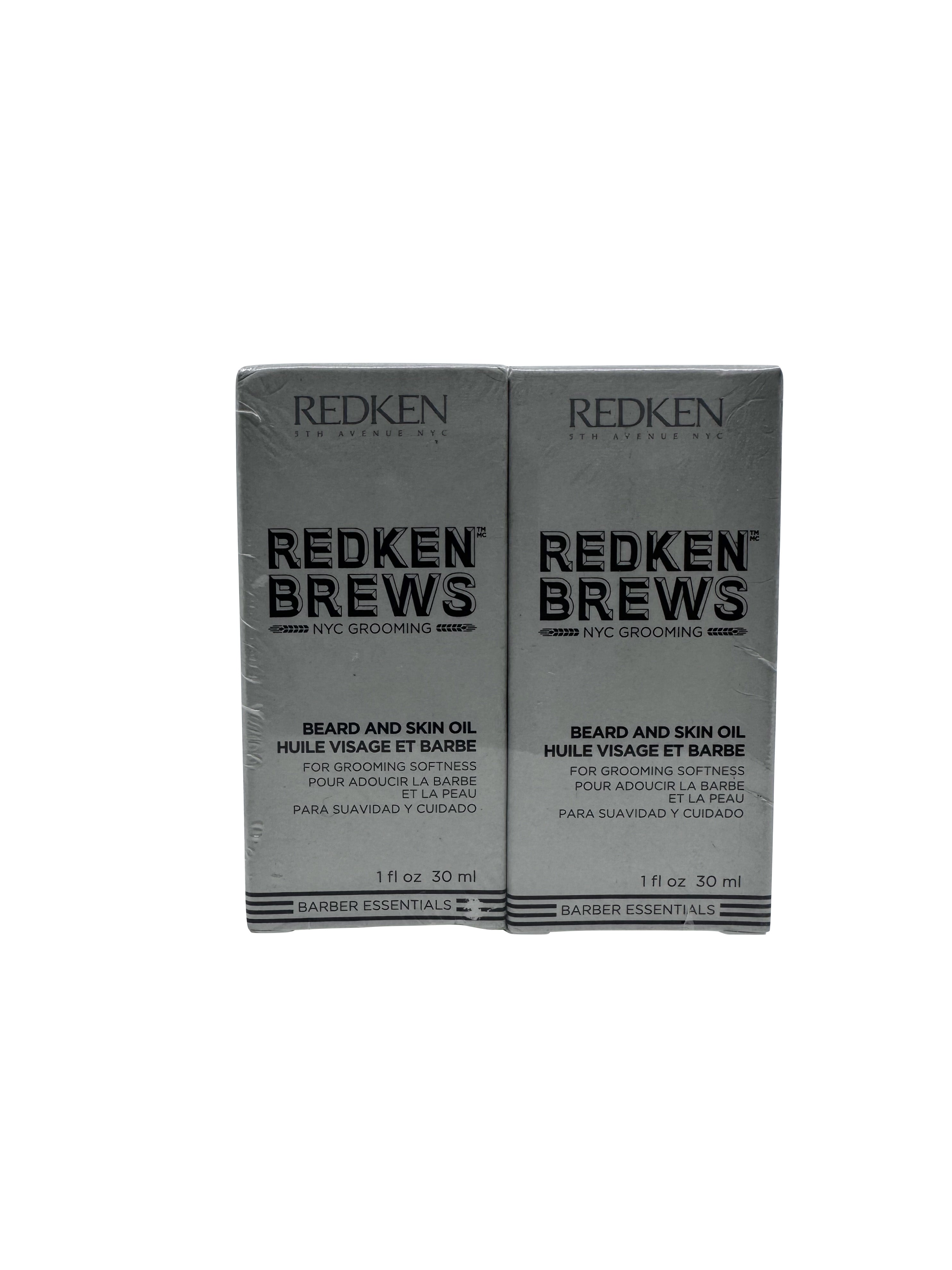 Redken Brews Beard and Skin Oil 1 OZ Set of 2