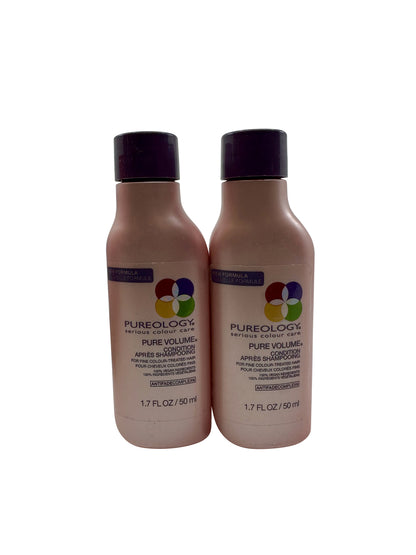 Pureology Pure Volume Conditioner Fine Color Treated Hair 1.7 OZ Set of 2