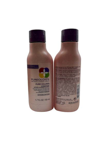 Pureology Pure Volume Conditioner Fine Color Treated Hair 1.7 OZ Set of 2