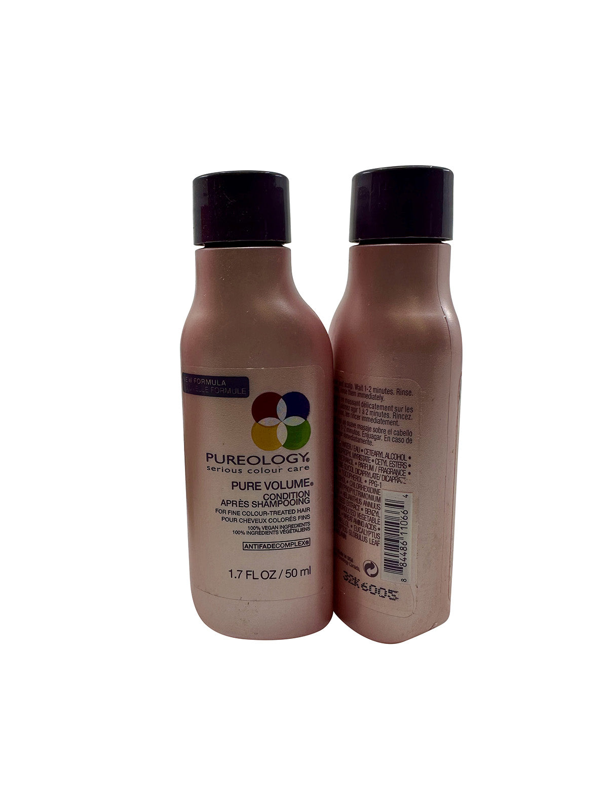 Pureology Pure Volume Conditioner Fine Color Treated Hair 1.7 OZ Set of 2