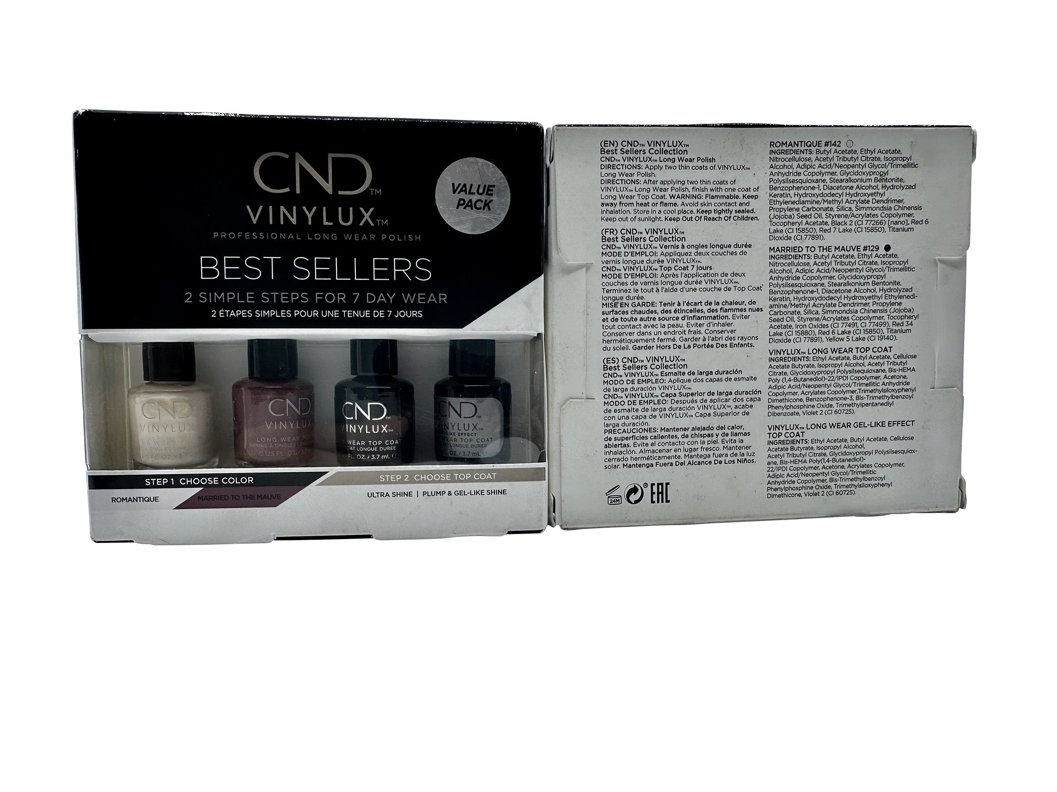 CND Vinylux Romantique Best Sellers Pack of 2