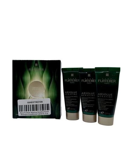 Rene Furterer Absolue Keratine Ultimate Renewal Mask Damaged Hair 0.5 OZ 3 pack