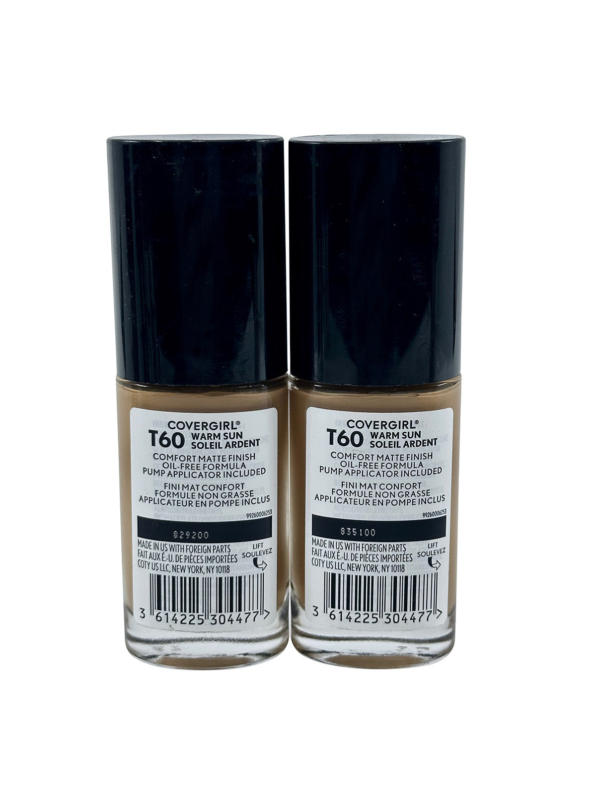 Cover Girl True Blend Matte Made Foundation T60 Warm Sun 1 OZ Set of 2