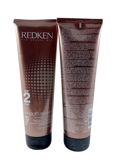 Redken Smooth Sealer Step 2 Semi Permanent Smoother Dry Hair 8. 5 OZ Set of 2