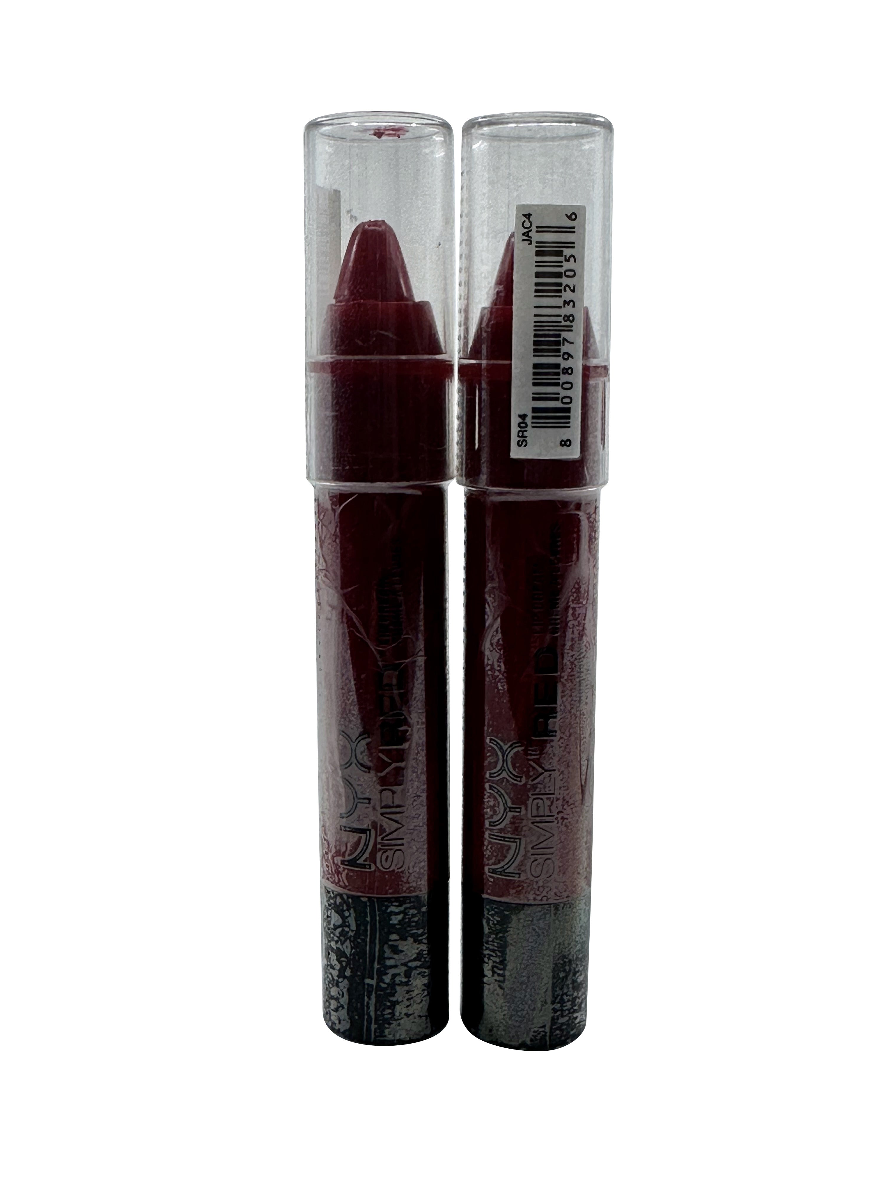 NYX Simply Red Lip Cream SR04 Maraschino 0.11 OZ  Set of 2