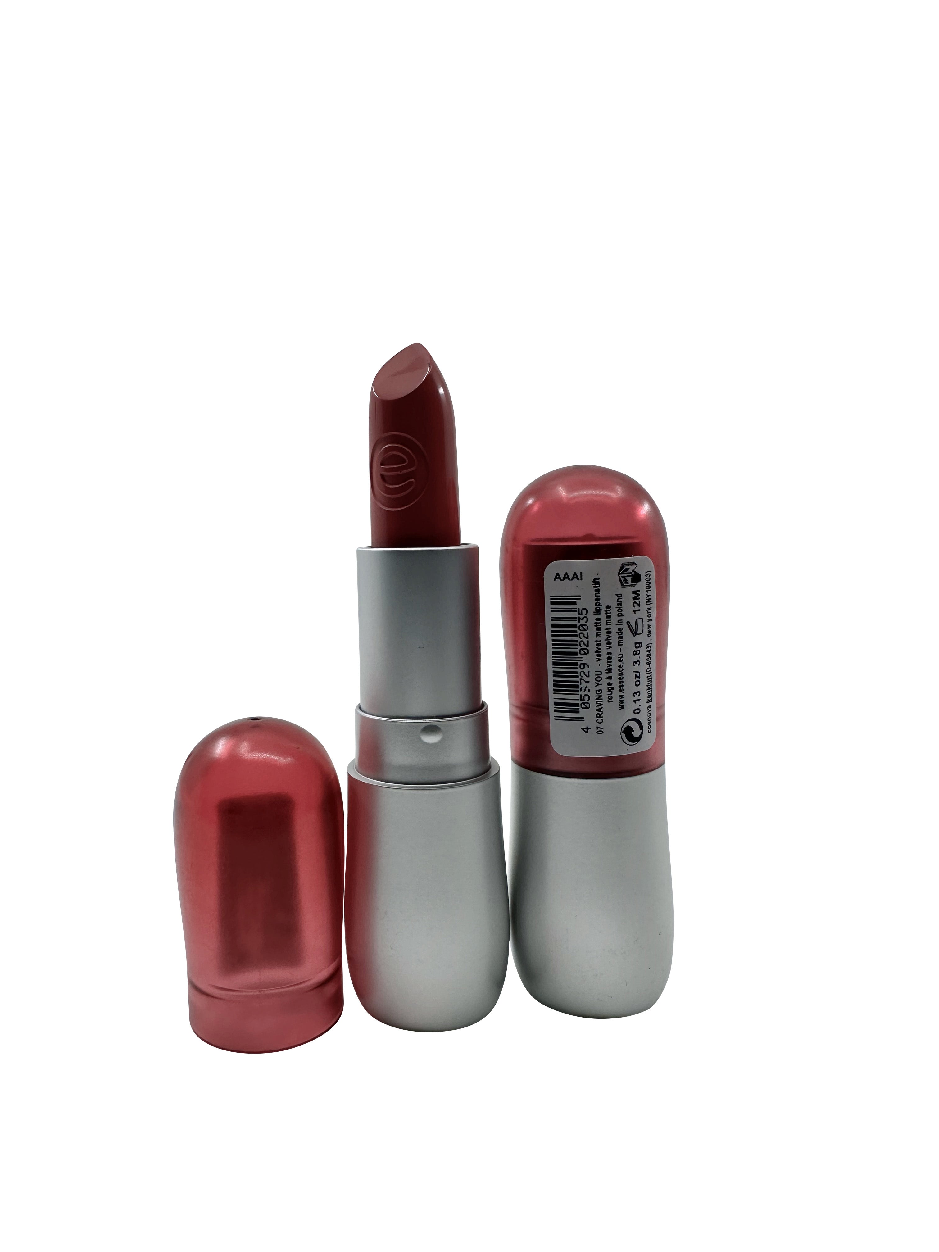 Essence Velvet Matte Lipstick 07 Craving You 1.13 OZ Set of 2