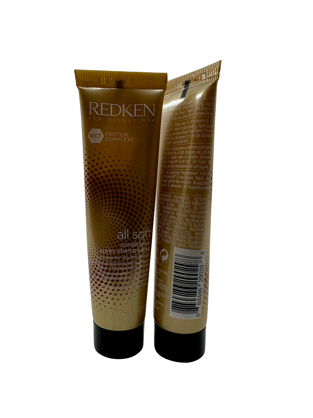 Redken All Soft Conditioner Dry & Brittle Hair 1 OZ Set of 2