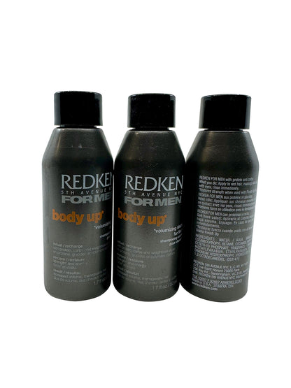 Redken for Men Body Up Volumizing Shampoo 1.7 OZ Set of 3