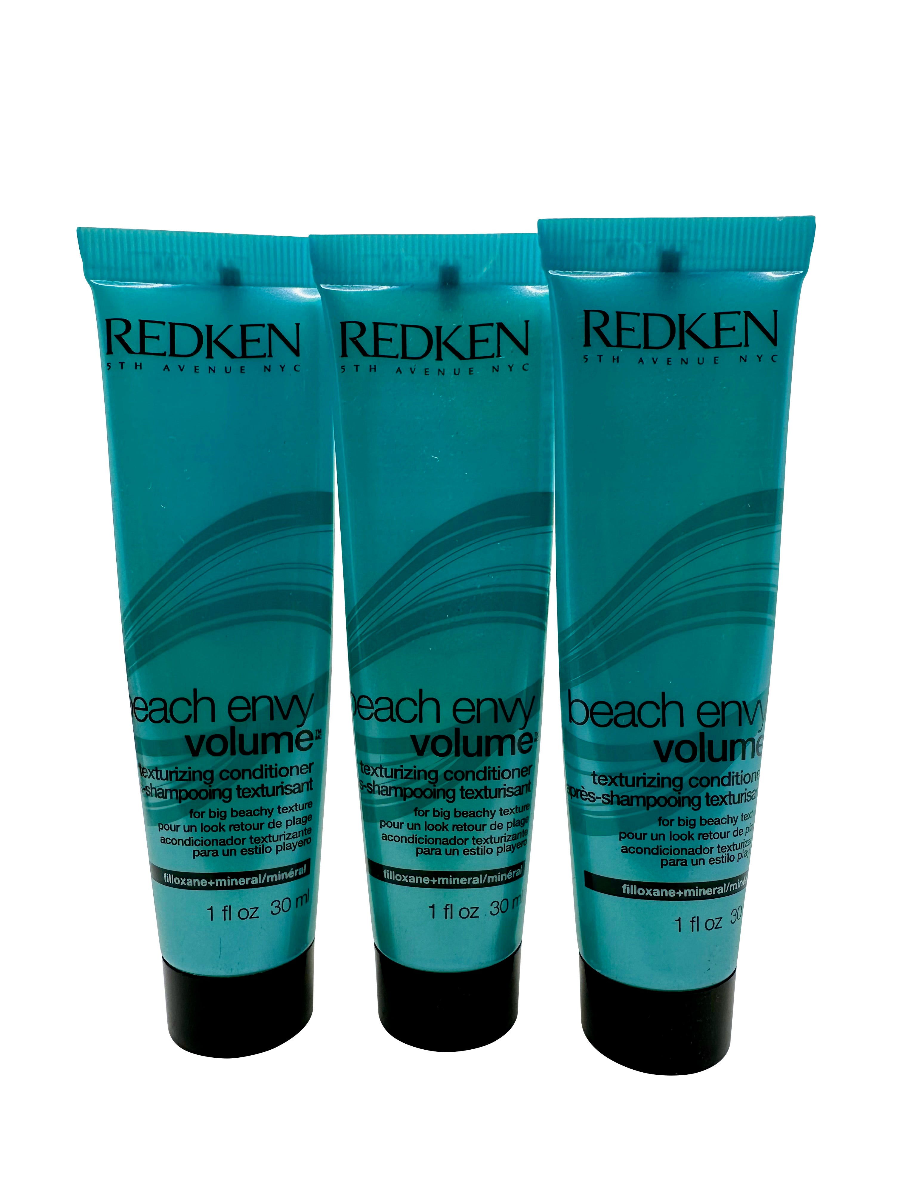 Redken Beach Envy Volume Texturizing Conditioner 1 OZ Set of 3