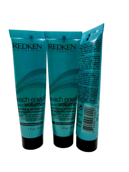 Redken Beach Envy Volume Texturizing Conditioner 1 OZ Set of 3