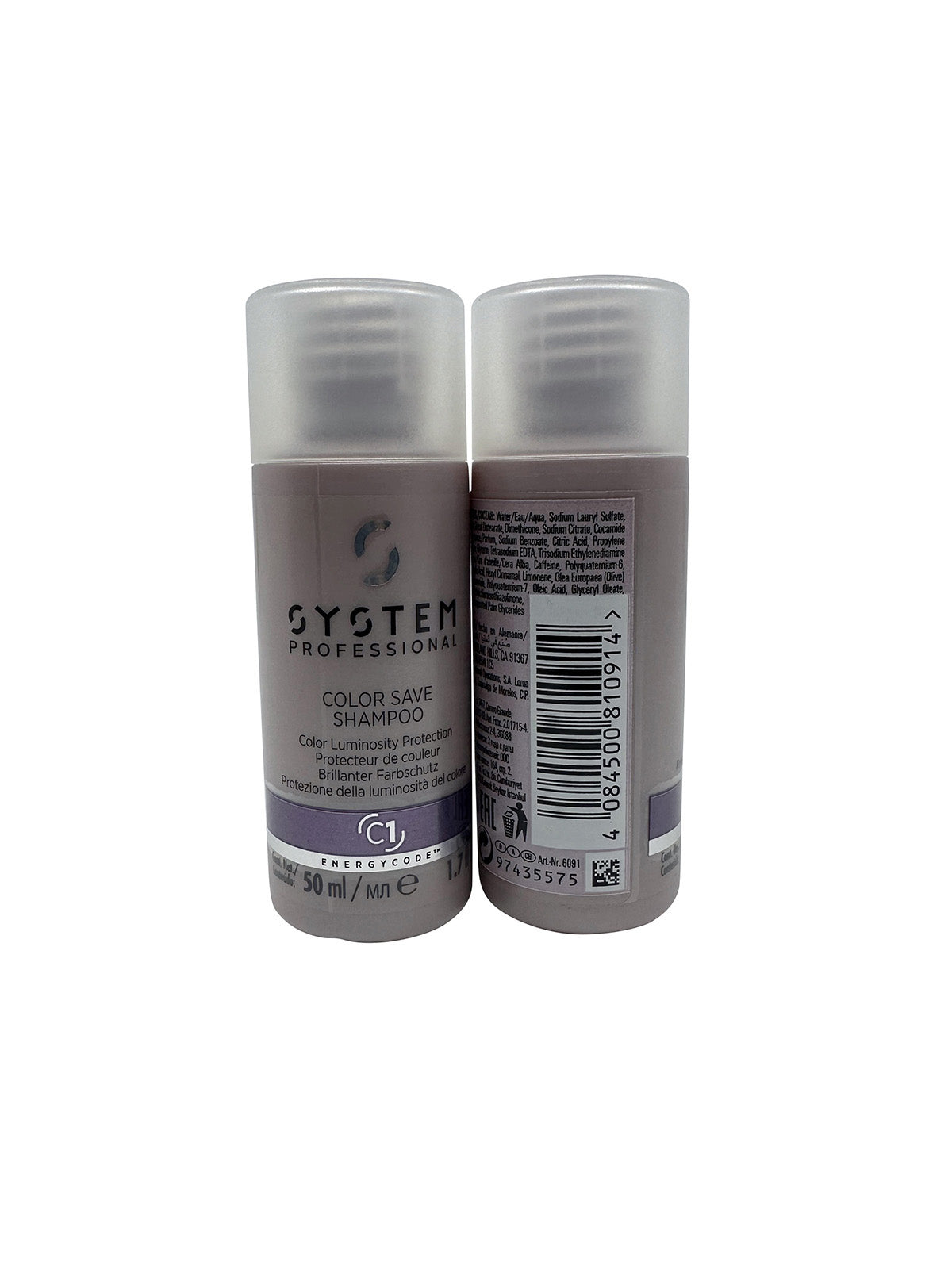 Wella System Professional Color Save Shampoo Color Treated Hair 1.7 OZ Set of 2