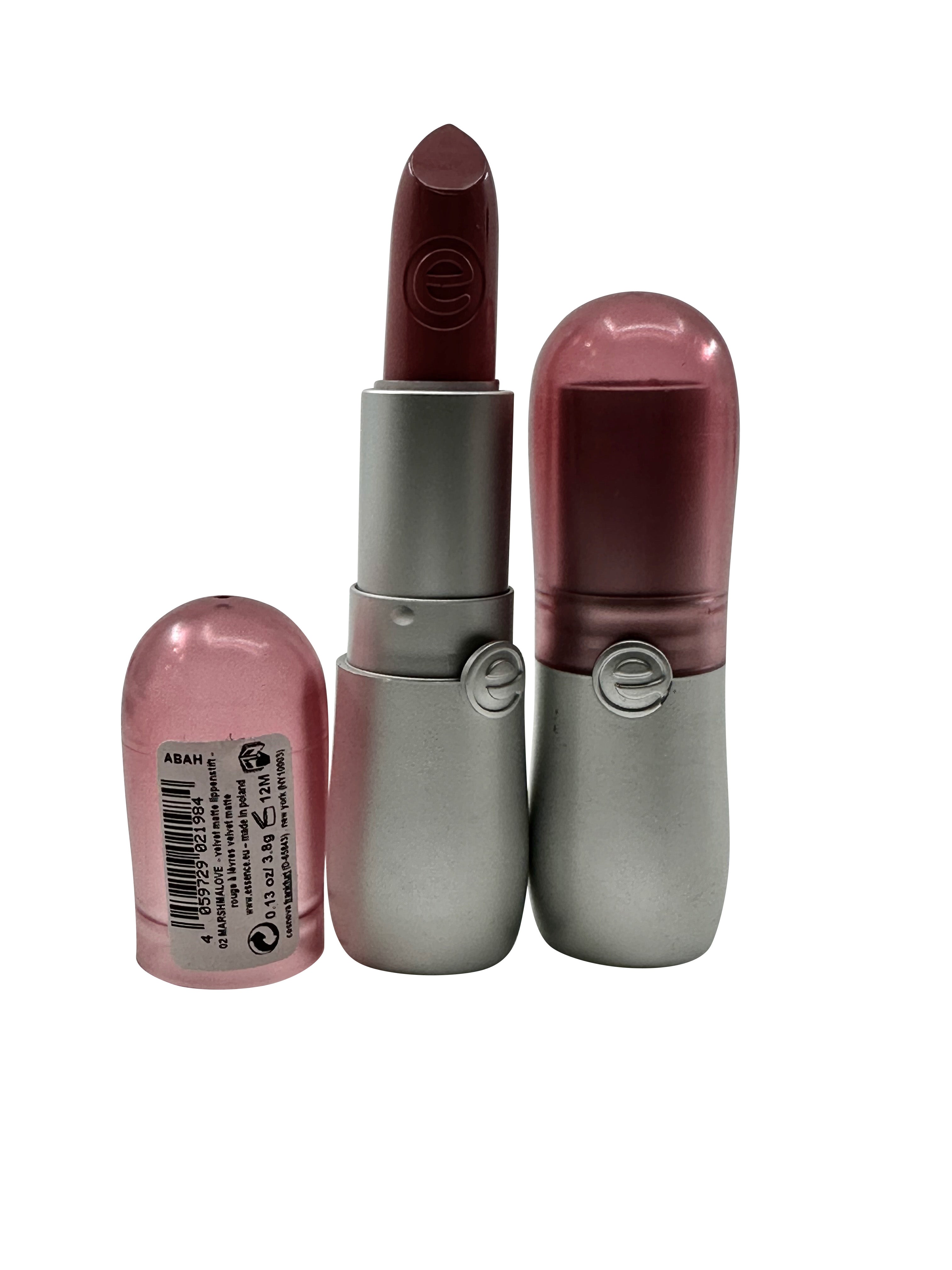 Essence Velvet Matte Velvet Lipstick 02 Marshmalove 0.13 OZ Set of 2