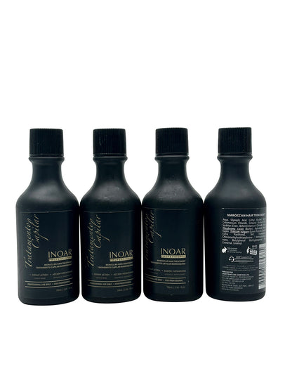 INOAR Professional Use Moroccan Hair Treatment 2.36 OZ Set of 4