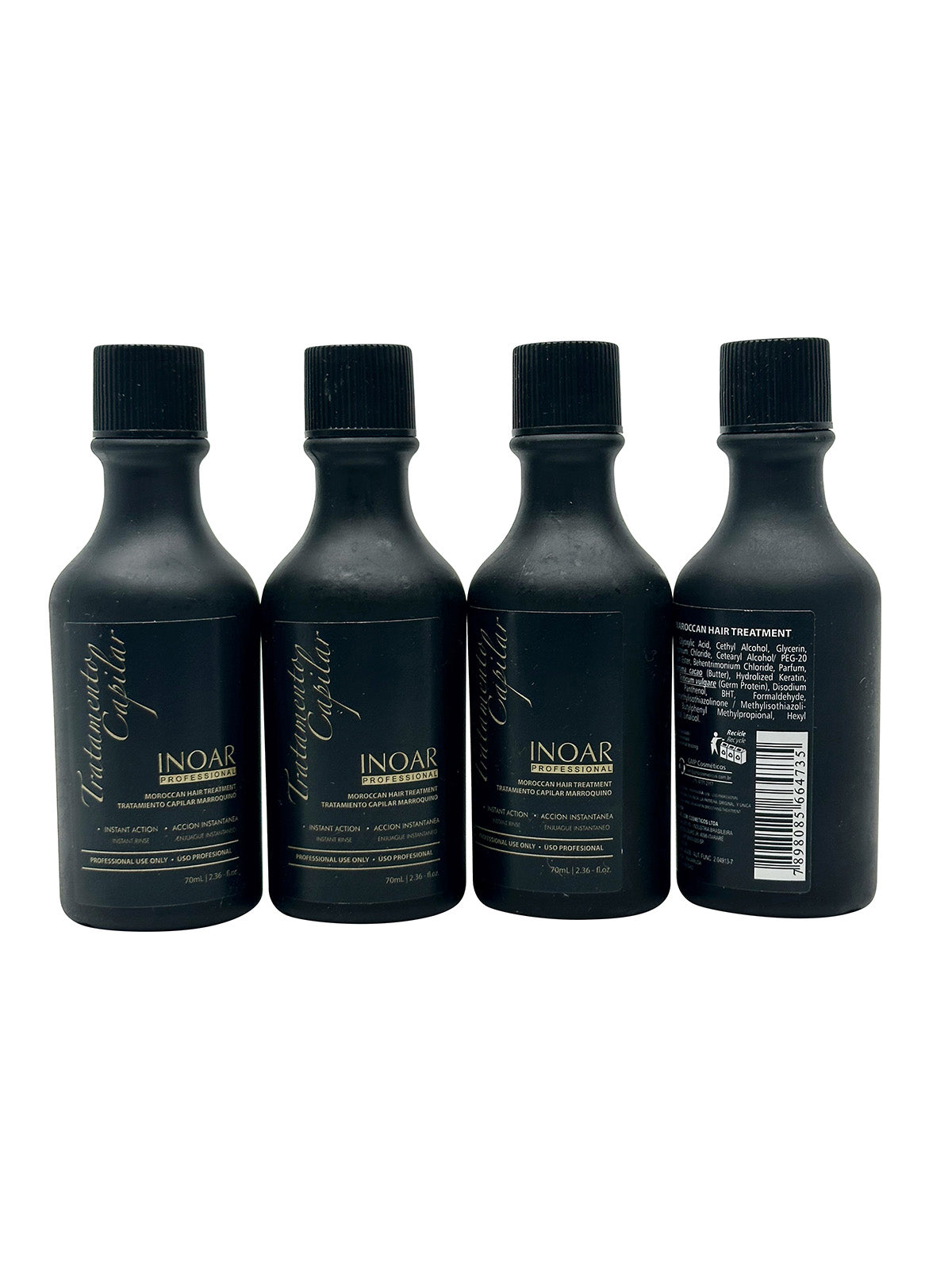 INOAR Professional Use Moroccan Hair Treatment 2.36 OZ Set of 4