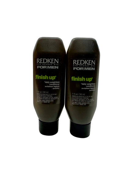 Redken for Men Finish Up Daily Weightless Conditioner 1 OZ Set of 2