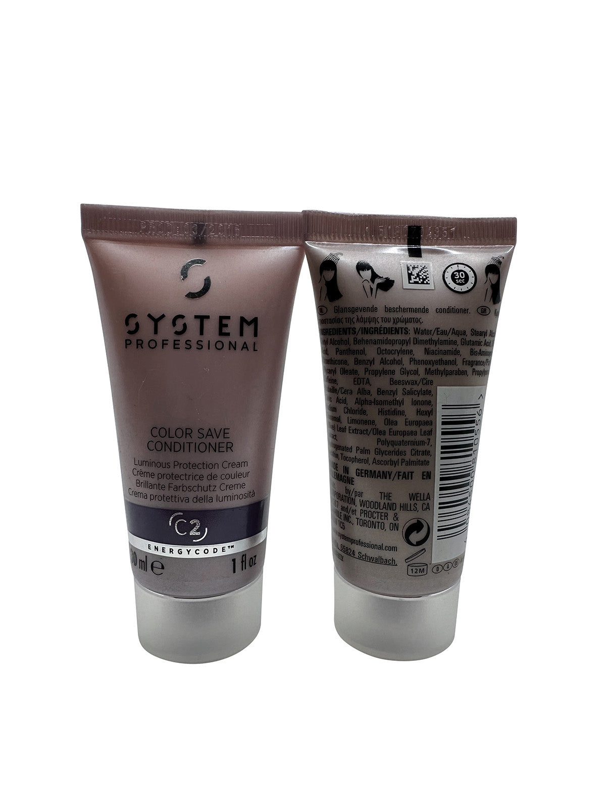 Wella System Professional Color Save Conditioner Color Treated Hair 1 OZ 2 pack