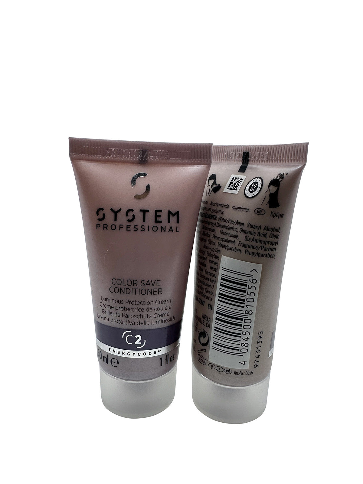 Wella System Professional Color Save Conditioner Color Treated Hair 1 OZ 2 pack