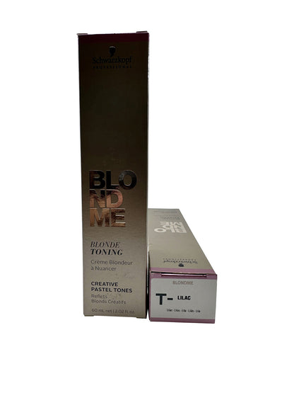 Schwarzkopf BlondeMe Blonde Toning Creative Pastel Tones Lilac 2.02 OZ Set of 2