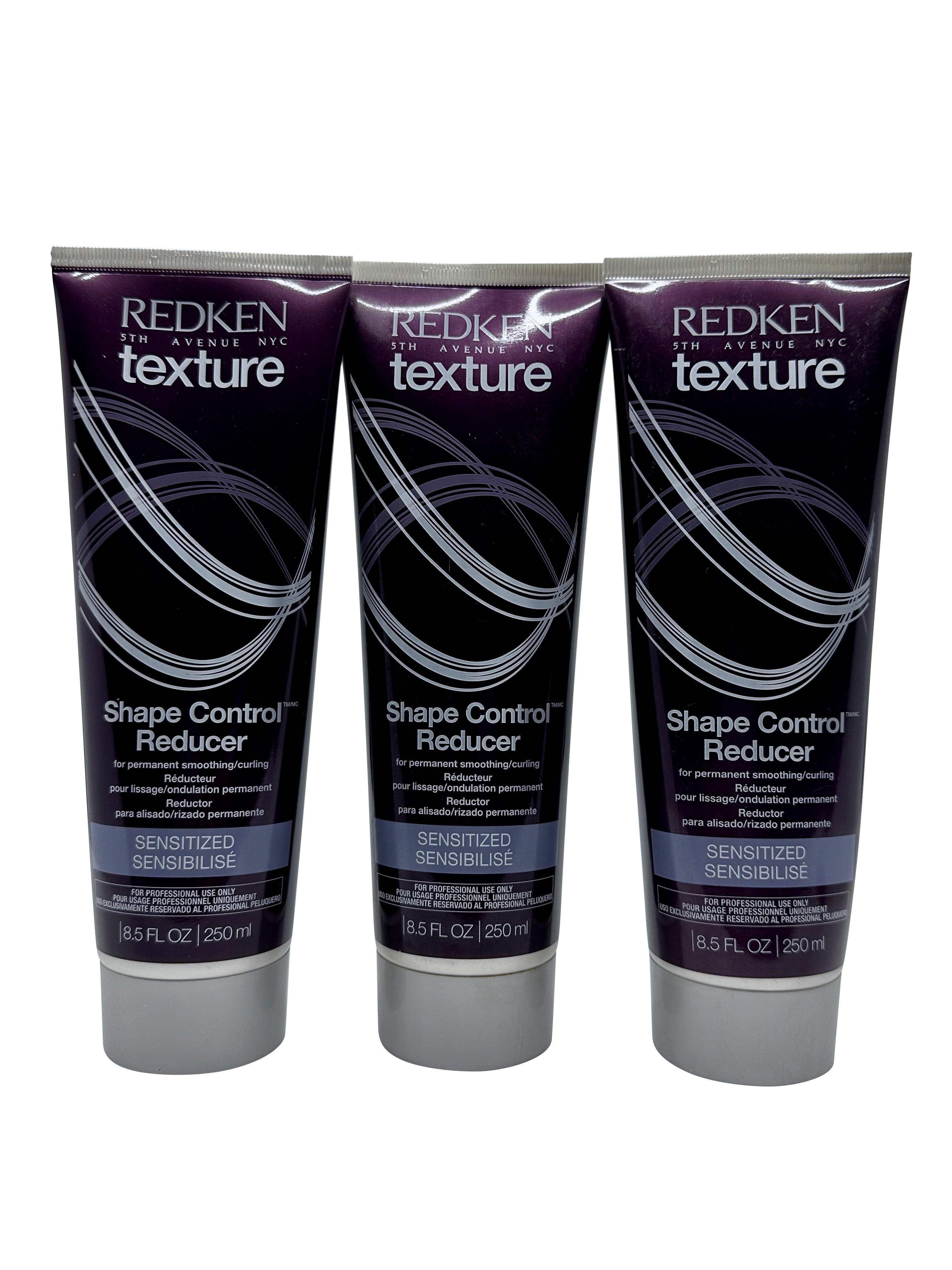 Redken Texture Shape Control Reducer Sensitized Hair 8.5 OZ Set of 3