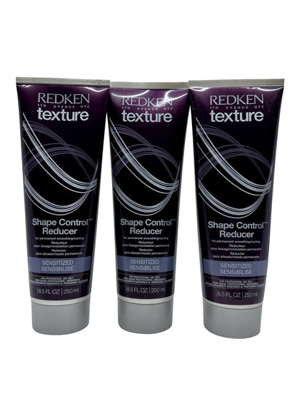 Redken Texture Shape Control Reducer Sensitized Hair 8.5 OZ Set of 3