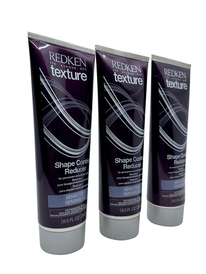 Redken Texture Shape Control Reducer Sensitized Hair 8.5 OZ Set of 3