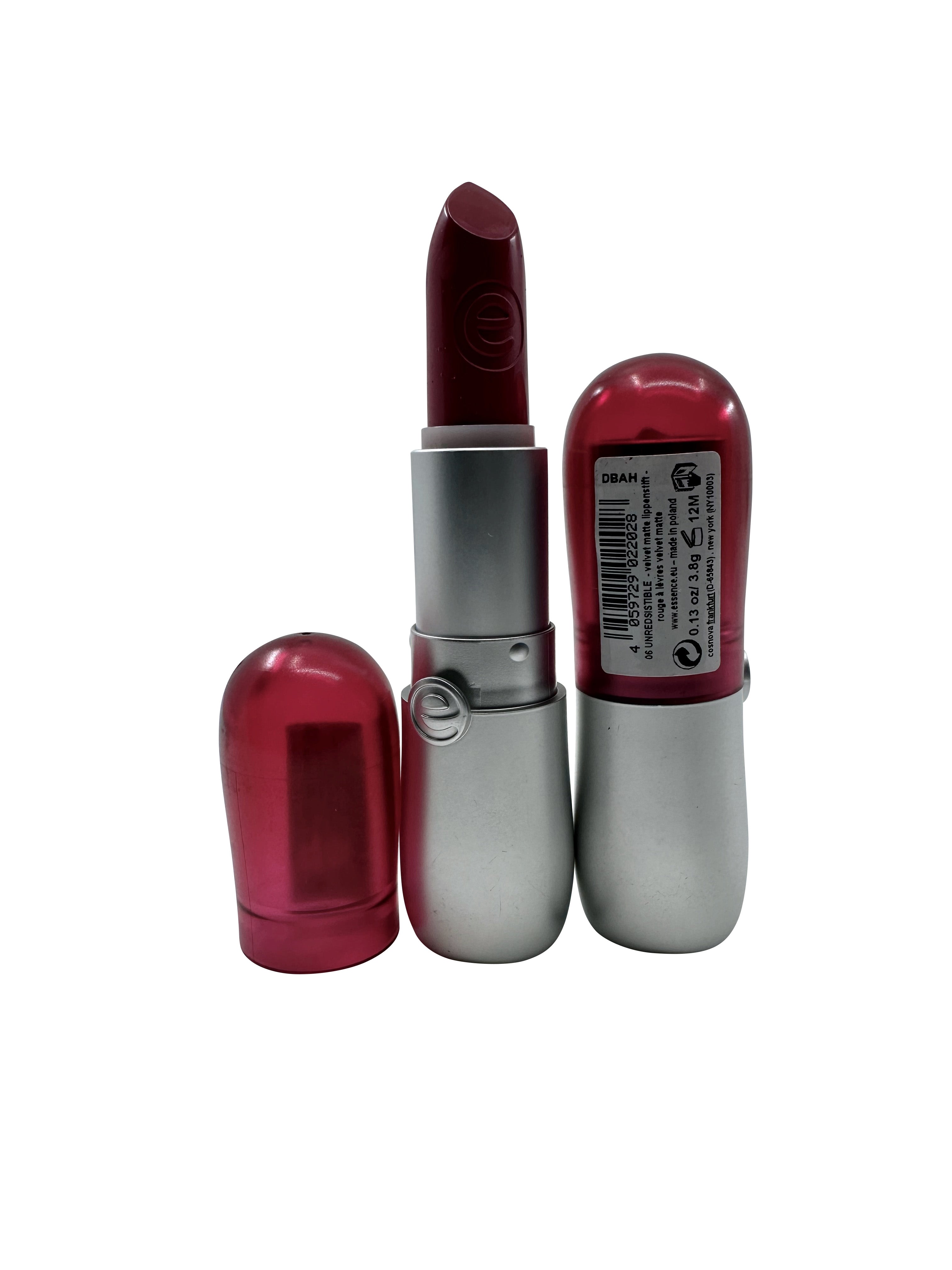 Essence Velvet Matte Lipstick 06 Unredsistable 1.13 OZ Set of 2