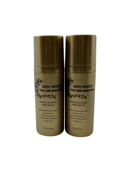 Ken Paves You Are Beautiful Repair & Nourish Shine Serum 1.7 OZ Set of 2