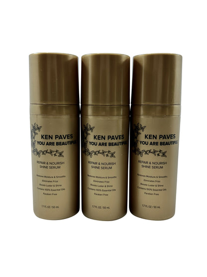 Ken Paves You Are Beautiful Repair & Nourish Shine Serum 1.7 OZ Set of 3