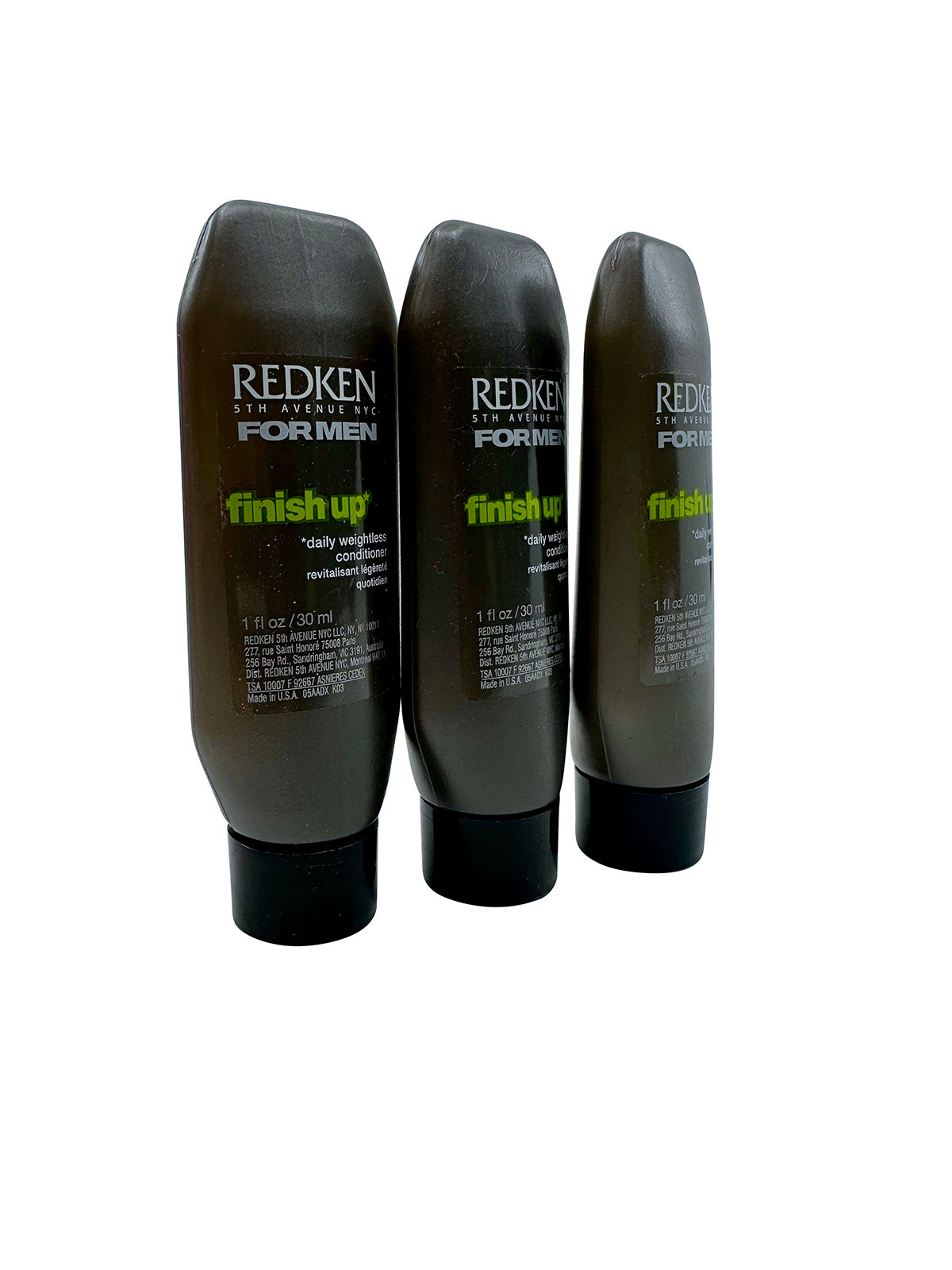 Redken for Men Finish Up Daily Weightless Conditioner 1 OZ Set of 3