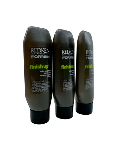 Redken for Men Finish Up Daily Weightless Conditioner 1 OZ Set of 3