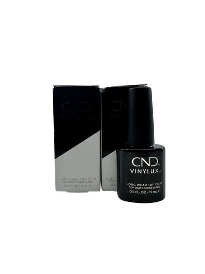 CND Vinylux Long Wear Topcoat 0.5 OZ Set of 2