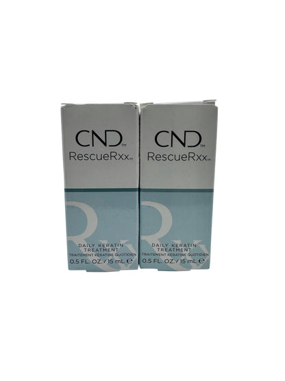 CND Rescue RXX Repairing & Conditioning Daily Keratin Treatment 0.5 OZ Set of 2