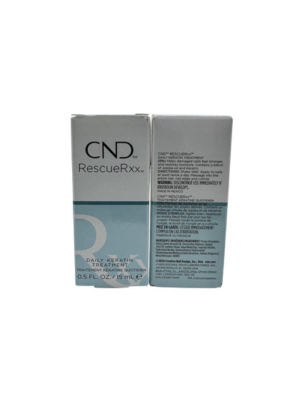 CND Rescue RXX Repairing & Conditioning Daily Keratin Treatment 0.5 OZ Set of 2