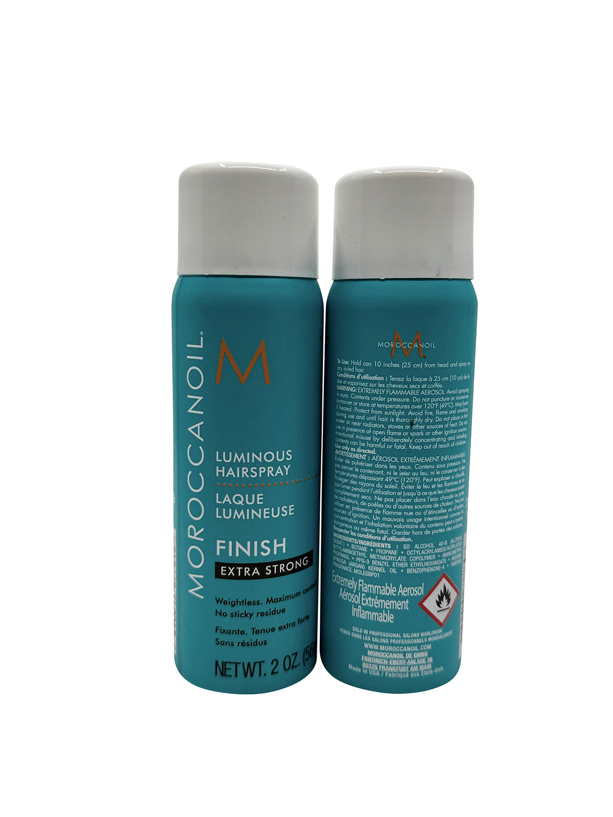 Moroccanoil Luminous Hairspray Extra Strong Hold 2 OZ Set of 2