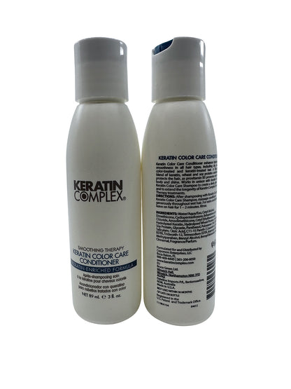 Keratin Complex Smoothing Therapy Keratin Color Care Conditioner 3 OZ Set of 2