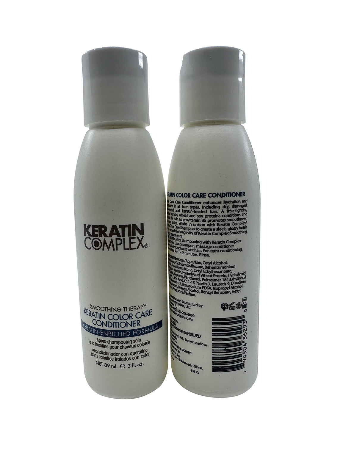 Keratin Complex Smoothing Therapy Keratin Color Care Conditioner 3 OZ Set of 2